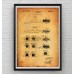 Toothbrush Patent Print - Vintage Poster Wall Art Print Decor Gift - Unframed   292533442480